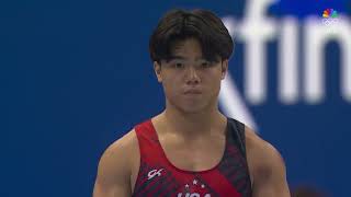 Asher Hong does the most difficult vault in the WORLD  US Olympic Gymnastics Trials [upl. by Aihsinat860]