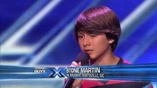 Stone Martin  Little Things The XFactor USA 2013 Audition [upl. by Dulcea63]