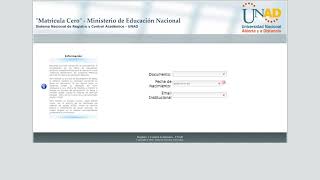 MATRICULA CERO UNAD  actualización de datos [upl. by Anirehtac]