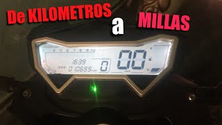 COMO CAMBIAR de KILOMETROS a MILLAS un TABLERO de MOTOS Veloci GTR200  VENTO STORM 250cc [upl. by Hamford]