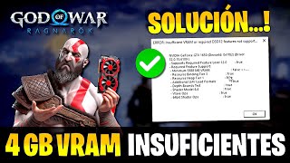 ✅ COMO SOLUCIONAR el ERROR de 4 GB VRAM INSUFICIENTES ✅ GTX 1650 🔴 God of War Ragnarok 🔴 [upl. by Hazaki]