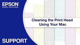 Epson EcoTank  Cleaning the Print Head via Mac [upl. by Dde]