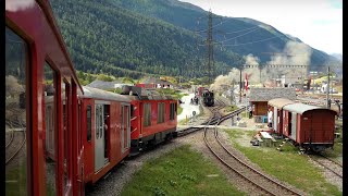 Dampfbahn FurkaBergstrecke  Dieselzug Realp  Oberwald [upl. by Cleaves]