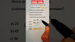 RAZONAMIENTO MATEMÁTICO MATEMATICA maths [upl. by Shaylah]