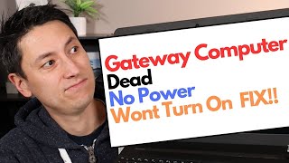 How To Fix Gateway Computer  Wont Turn On Dead No Power FIX [upl. by Nasar]