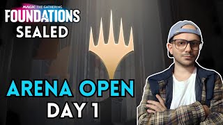 Chasing 2000 in the MTG Arena Open Day 1  Foundations Sealed  MTGA [upl. by Nyleuqaj]