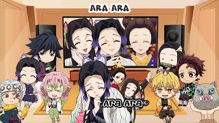 Demon Slayer React to Ara Ara  Shinobu Kanae Oiran Koinatsu Moments ft Hashira [upl. by Florin]