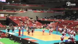 Bartosz Kurek The King Of Warm up 3rd meter spike Volleyball [upl. by Philly]