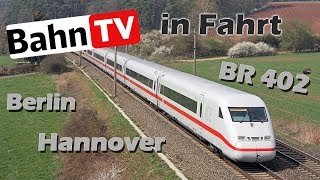 BahnTV in Fahrt Berlin Hannover [upl. by Aneerbas]