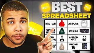 The Best Free Dhgate Reselling Spreadsheet 2024 Sp5der Airpods Cologne and more [upl. by Remo]