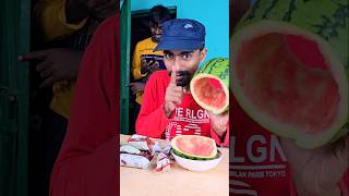 Watermelon Prank with Elder Brother 😂🤣 shorts Surprise Challenge [upl. by Aseen289]