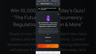 the future of crypto currency regulation CEX CEXIO quizzes answers CEXIO quize questions answers [upl. by Ssidnak]