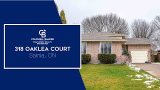 Sarnia Real Estate  318 Oaklea Court [upl. by Thier]