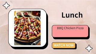 BBQ Chicken Pizza A Flavorful and Easy Lunch Delight [upl. by Podvin]