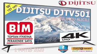 BİM AKTÜEL  Dijitsu 50 inç Uydu Alıcılı 4K UHD TELEVİZYON DJTV501 AYRINTILI İNCELEME [upl. by Fauver]