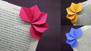 Origami Bookmark Corner  Easy Paper Bookmark  How to make a Corner Bookmark DIY [upl. by Lled]