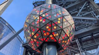 NYC Times Square New Years Eve 2023 Ball Drop Test [upl. by Kreiker]