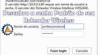 Descubra a senha padrão de Configuração do seu Roteador Wireless  httpwwwprofessorramoscom [upl. by Nort]