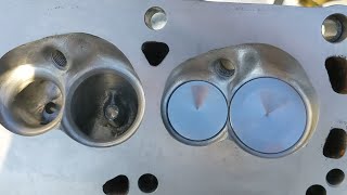 Porting How to  Polishing cylinder head combustion chambers [upl. by Branca169]