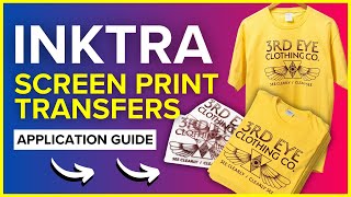 NEW InkTra Transfers Hot Peel Clear Carrier Screen Print Transfers [upl. by Oakleil]