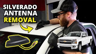 How To Remove 20142019 Silverado Sierra Shark Fin Roof Antenna GPS OnStar Tahoe Suburban Yukon [upl. by Eahsat]