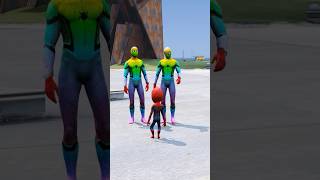 SPIDER MAN DUPLICATE CAME TO HIS HOUSE  gta5 shorts shortsfeed ironman [upl. by Ravel]