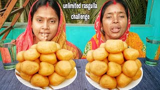 unlimited nolen gurer rasgulla challenging video with 2 punishment 🤮🤣two jaa eating show [upl. by Eicart]