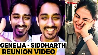 Siddharth Genelia பேசிய Video Call நெகிழ்ச்சியான காரணம் இதுதானாம் [upl. by Enortna]