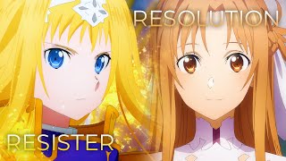 RESISTERs Resolution  Mashup of Sword Art Online Alicization ASCA x Haruka Tomatsu REUP [upl. by Odysseus]