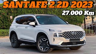 ✅ Hyundai Santafe 22D cao cấp 2023  lăn bánh 27000 km Sở hữu ngay chỉ với 400 tr hungxedep [upl. by Nnaeiram]