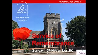 Remembrance Sunday Parade Service in church  101124 [upl. by Villada212]