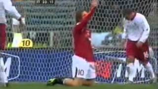 Roma Livorno 2004 gol fantastico annullato a Totti [upl. by Sup]