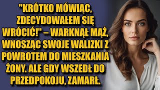 Krótko mówiąc zdecydowałem się wrócić – warknął mąż wnosząc walizki z powrotem do mieszkania żony [upl. by Eedoj]