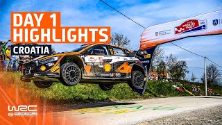 Day 1 Highlights  WRC Croatia Rally 2023 [upl. by Axela]