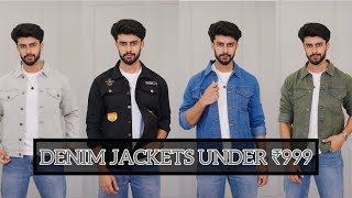 BUDGET DENIM JACKETS UNDER 999  AFFORDABLE DENIM JACKETS FOR FALLWINTER 2023 [upl. by Ateuqal]