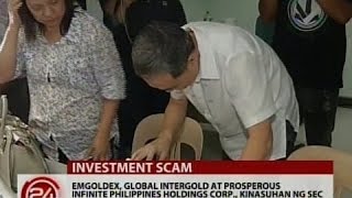 24Oras Emgoldex at dalawa pang investment companies kinasuhan ng SEC [upl. by Htaras]