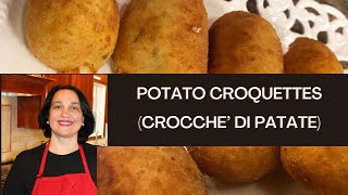 Italian Potato Croquettes  Potato Croquettes Recipe  Crocche’ di Patate [upl. by Leahcimnaes]