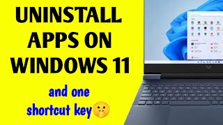 How to uninstall apps on windows 11 [upl. by Scarlett]