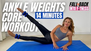 Ankle Weight Core Workout  Ankle Weight Exercises For Abs  DIASTASIS RECTI amp CSECTION [upl. by Nolahp]