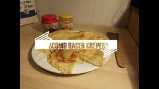 ¿Cómo hacer crepes en 3 minutos Fácil y rápido [upl. by Llerryt]