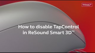 ReSound Nexia  How to disable TapControl in app [upl. by Limemann]