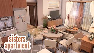 sisters apartment \\ The Sims 4 CC speed build [upl. by Weywadt]