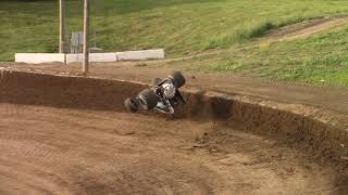 USAC Sprint Car Crash  Circle City Raceway 52224 [upl. by Ellenwahs]