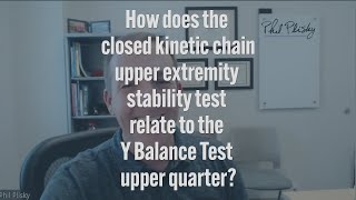 How does the CKCUEST relate to the Y Balance Test Upper Quarter [upl. by Marsha]