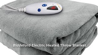 Buyers Best Biddeford Electric Heated Throw [upl. by Kcirrek]