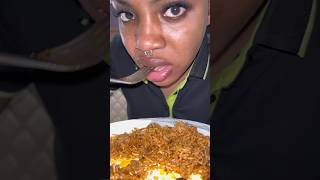 My Memorable First Meal In Ghana mukbang foodie ghanafood ghanajollof eating foodvlog [upl. by Silloh]