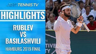 Basilashvili Beats Rublev To Defend Hamburg Crown  Hamburg Open 2019 Final Highlights [upl. by Tamberg]