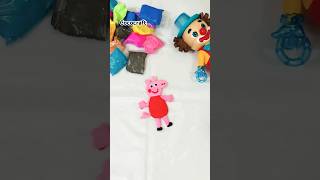 Clay peppa pig shorts trending viralvideo kids craft ytshorts fun reels shortsfeed [upl. by Latsyrhk]