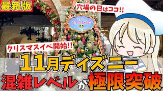 11月ディズニーの混雑予想2024年版！混雑注意日や穴場期間、混雑対策など５つのポイントを徹底シェア♩ [upl. by Lynett]