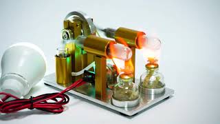 Twocylinder Stirling Engine [upl. by Walworth]